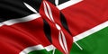 Flag Of Kenya Royalty Free Stock Photo