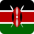 Flag Kenya Africa illustration vector eps