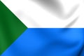 Flag of Khabarovsk Krai, Russia.