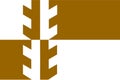 flag of Khoisan peoples Damara people. flag representing ethnic group or culture, regional authorities. no flagpole. Plane layout