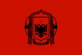Glossy glass flag of the Kingdom of Albania 1939-1943