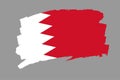 Flag of the Kingdom of Bahrain.