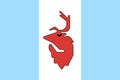 Flag of the Koryak Autonomous Okrug. Kamchatka Krai. Russia