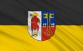 Flag of Krefeld city in North Rhine-Westphalia, Germany