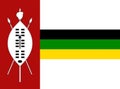 Flag of KwaZulu was a semi-independent bantustan in South Africa Royalty Free Stock Photo