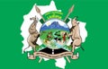 Glossy glass Flag of Laikipia County