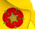 Flag of Lancashire, England.