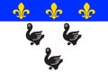 Flag of Laon in Aisne of Hauts-de-France is a Region of France