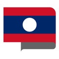 Flag horizontal shape, pointer for world map Royalty Free Stock Photo