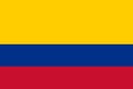 flag of Latin Americans Colombians. flag representing ethnic group or culture, regional authorities. no flagpole. Plane layout,
