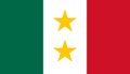 flag of Latin Americans Tejanos. flag representing ethnic group or culture, regional authorities. no flagpole. Plane layout,