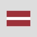 Flag of Latvia color line element. Vector element for web page Royalty Free Stock Photo