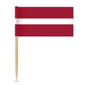 Flag of Latvia. Flag toothpick 10eps