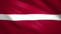 Latvia flag waving in the wind