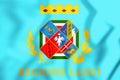 Flag of Lazio, Italy. 3D Illustration.