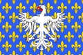 Flag of Le Puy-en-Velay in Haute-Loire of Auvergne-Rhone-Alpes region in France