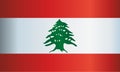 Flag of Lebanon, Lebanese Republic, vector illustration.
