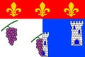 Flag of Les Andelys in Eure of Normandy is a Region of France