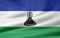 Flag of Lesotho Royalty Free Stock Photo