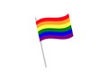 Flag, lgbt, rainbow icon. Vector illustration, flat design