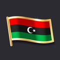 Flag of Libya Royalty Free Stock Photo