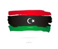 Flag of Libya. Abstract concept