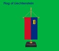 Flag Of Liechtenstein, Liechtenstein flag, National flag of Liechtenstein. Table flag of Liechtenstein