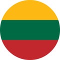 Flag Lithuania illustration vector eps