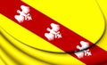 Flag of Lorraine, France.