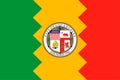 Flag of Los Angeles City, California, USA