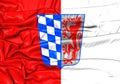 Flag of Lower Bavaria Regierungsbezirk, Germany.