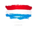 Flag of Luxembourg. Abstract concept