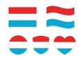 Flag luxembourg icon