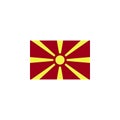 flag of Macedonia colored icon. Elements of flags illustration icon. Signs and symbols can be used for web, logo, mobile app, UI, Royalty Free Stock Photo