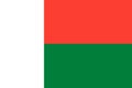 Flag of Madagascar Royalty Free Stock Photo