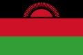 Flag of Malawi vector illustration