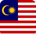 Flag Malaysia Asia illustration vector eps