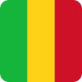 Flag Mali Africa illustration vector eps Royalty Free Stock Photo