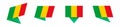 Flag of Mali in modern abstract design, flag set