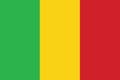 Flag of Mali vector illustration