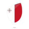 Flag of Malta in the style of Rugby icon