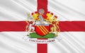 Flag of Manchester city, England Royalty Free Stock Photo
