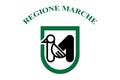 Flag of Marche (Regions of Italy, Italian Republic) the Marches