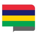 Flag horizontal shape, pointer for world map Royalty Free Stock Photo