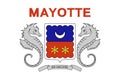Flag of Mayotte. Vector illustration. World flag