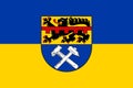 Flag of Mechernich city in North Rhine-Westphalia, Germany Royalty Free Stock Photo