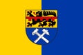 Flag of Mechernich city in North Rhine-Westphalia, Germany Royalty Free Stock Photo