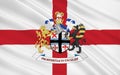 Flag of Metropolitan Borough of St Helens is a metropolitan borough of Merseyside, England
