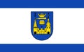 Flag of Mettmann town in North Rhine-Westphalia, Germany