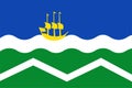 Flag of Midden-Delfland Municipality (South Holland or Zuid-Holland province, Kingdom of the Netherlands, Holland) Royalty Free Stock Photo